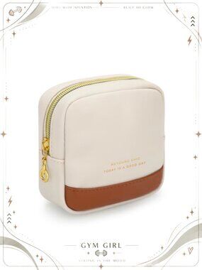Small PU Leather Makeup Bag Mini Cosmetic Pouch Travel Organizer Zipper Case